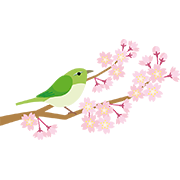 桜と鶯