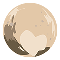 準惑星　冥王星（背景透過）
