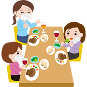 マスク会食（女子会）