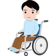車いすの男性