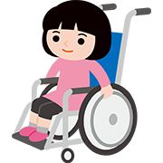 車いすの女の子