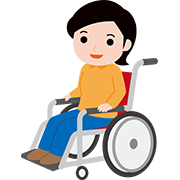 車いすの女性