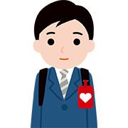 ヘルプマークをつけている人