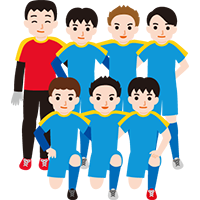 ７人制サッカー Football 7 A Side クリップアート プリントアウトファクトリー Myricoh マイリコー