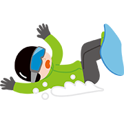 スノーボード（転倒）