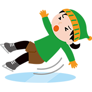 アイススケート（転倒）