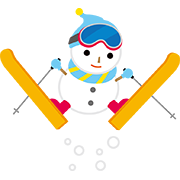 スキー（雪だるま）