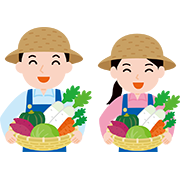笑顔の農家