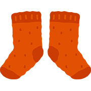 もこもこの靴下