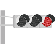 交通信号機２（赤）