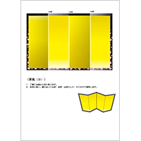 おひな様クラフト （金屏風）