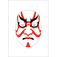 隈取のお面