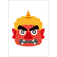 赤鬼のお面