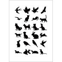 動物シルエット