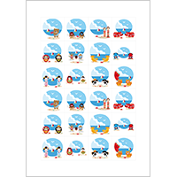 歳時記イラスト（7月）