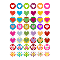 手帳に貼る天気・おでかけ 丸いシール 大