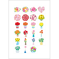 ブーケ・花瓶と花