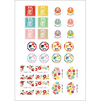 ありがとう　御祝　和風イラスト