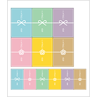 のしシール（長方形　縦）デザイン3