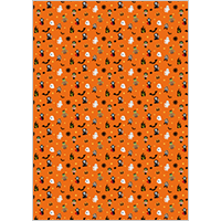 ハロウィーンのおばけたちの包装紙