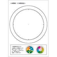 1日スケジュール 時間割 円グラフ（12時間）