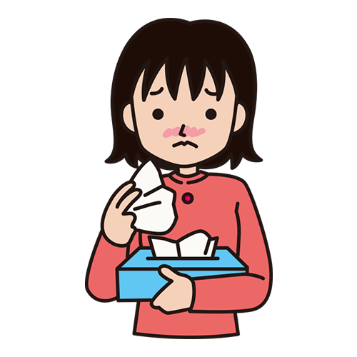 花粉症のイラスト